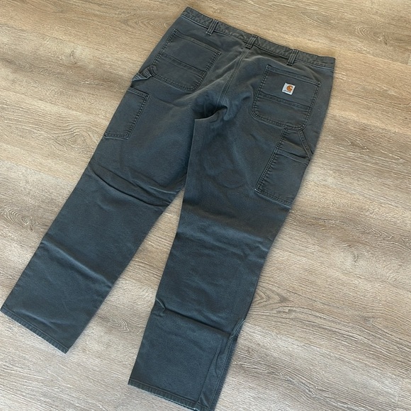 Carhartt double knee relaxed fit characoal gray men’s jeans‎ size 42x34 - Picture 7 of 13